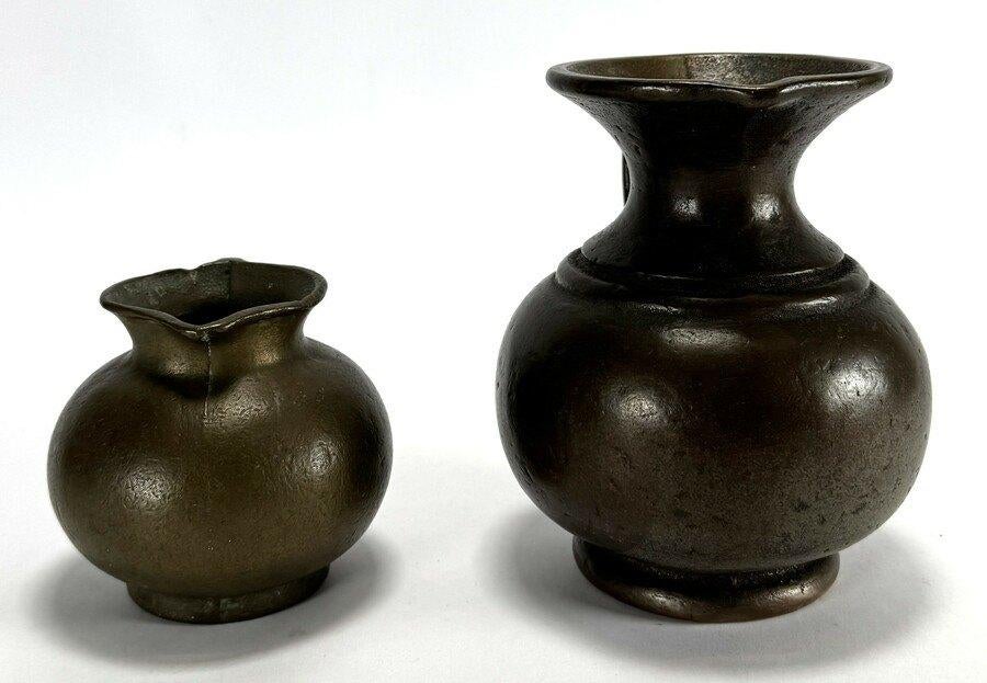 1168. Messing kruiken, 19e eeuw, Ophalen of Verzenden