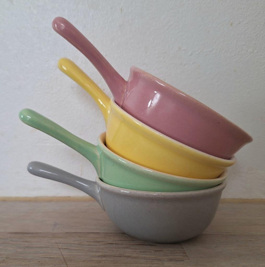 Vintage V&B Pastel Schaaltjes/Pannetjes, Ophalen of Verzenden