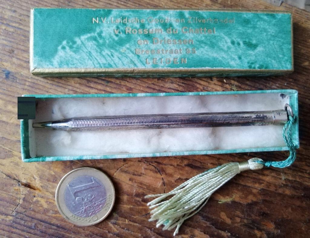 Zilveren vulpotloodje, Antiek en Kunst, Ophalen of Verzenden, Zilver