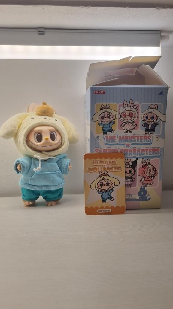 Sanrio Labubu Pompompurin The Monsters Blind Box Figuur, Ophalen of Verzenden, Nieuw