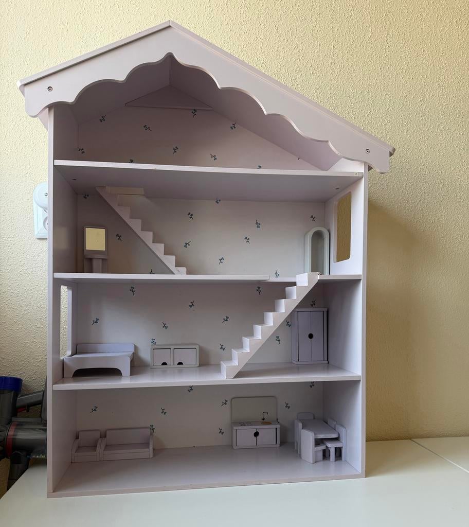 Poppenhuis Petite Amelie met meubels, Kinderen en Baby's, Speelgoed | Poppenhuizen, Ophalen, Zo goed als nieuw, Poppenhuis
