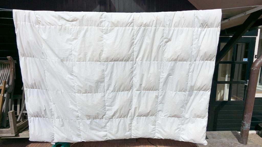 Donzen twee persoons 4 seizoenen dekbed, Wit, Tweepersoons, Ophalen of Verzenden, Deken of Dekbed