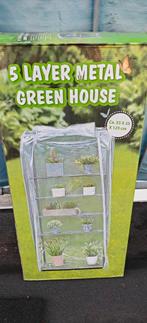 5-laags metalen kas - Ideaal voor binnen/kleine tuinen, Staal, Folie, Ophalen of Verzenden, Kweekkas