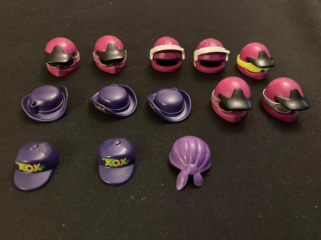 Playmobil hoeden, petten paars., Ophalen of Verzenden, Zo goed als nieuw