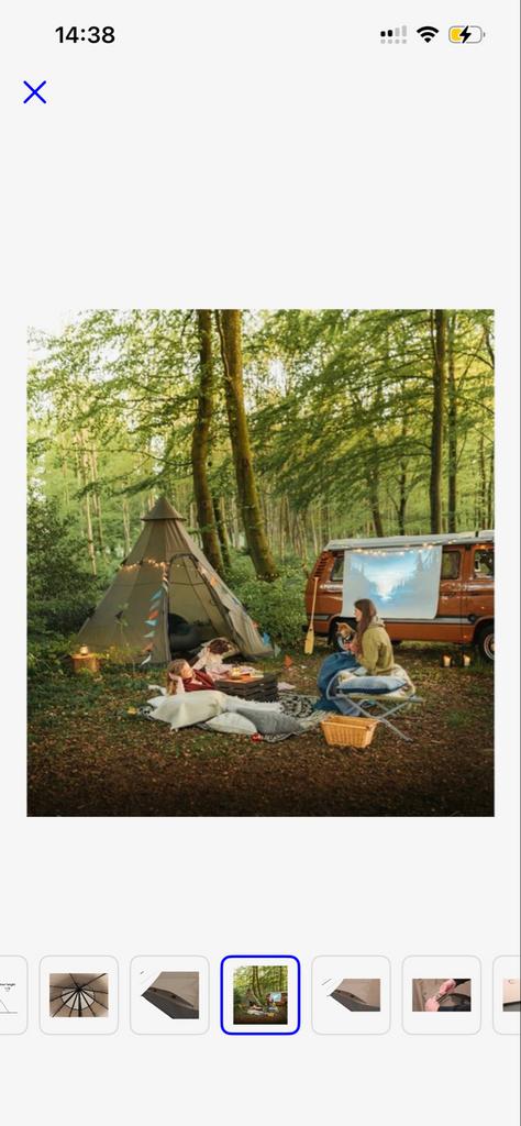 Tipi tent 1x gebruikt, Ophalen of Verzenden, Zo goed als nieuw, Meer dan 6