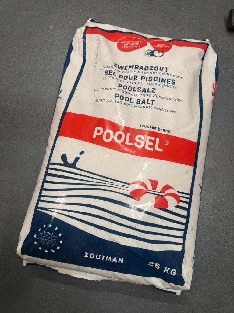 Poolsel | 25 kg | zwembadzout, Ophalen, Nieuw, Reinigingsmiddel