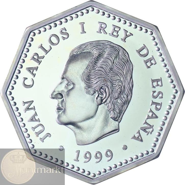 Spanje - 1500 Pesetas 1999 - 2000 Millennium - ZILVER, Postzegels en Munten, Munten | Europa | Niet-Euromunten, Losse munt, Overige landen