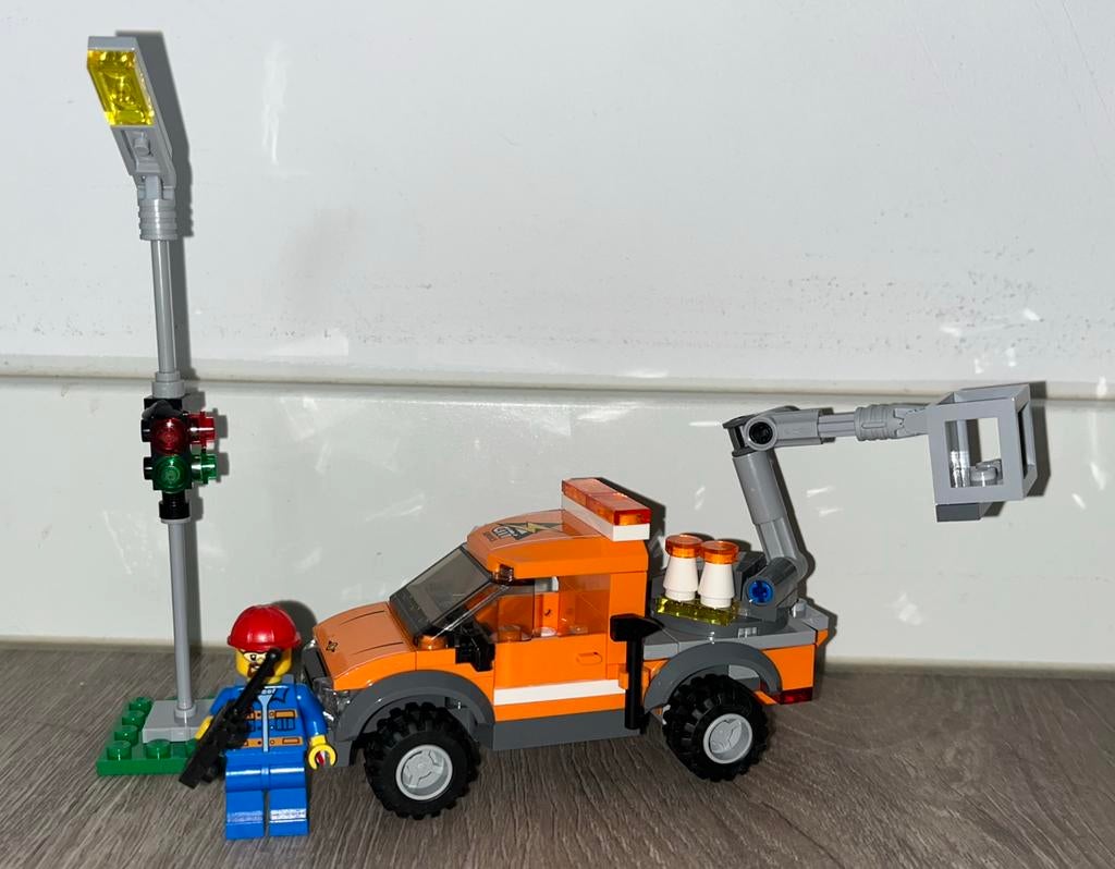 Lego langaarn reparatietruck, Ophalen, City, Lego, Complete set