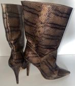 Leren punt laarzen met slang efect maat 36 Nieuw, Hoge laarzen, Overige kleuren, Nieuw, Ophalen of Verzenden