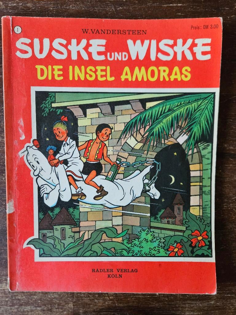 Suske & Wiske "Die Insel Amoras", Gelezen, Willy Vandersteen, Eén stripboek, Ophalen of Verzenden