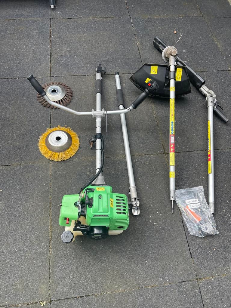 Florabest 4-in-1 Benzine Bosmaaier & Trimmer Set, Ophalen, Gebruikt, 30 tot 50 cm, Benzine