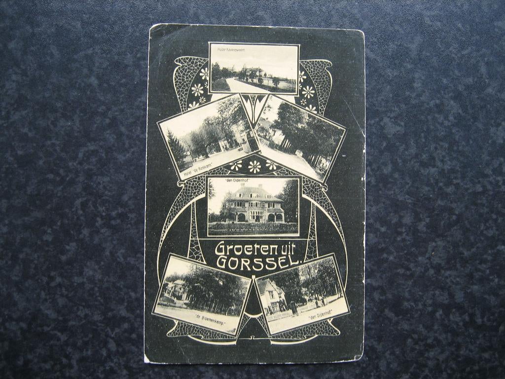 GORSSEL 6 luiks groeten uit 1952, Ophalen of Verzenden, 1940 tot 1960, Gelderland