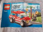 Complete set Lego city brandweer 60001, inclusief boekje, Ophalen of Verzenden, Zo goed als nieuw