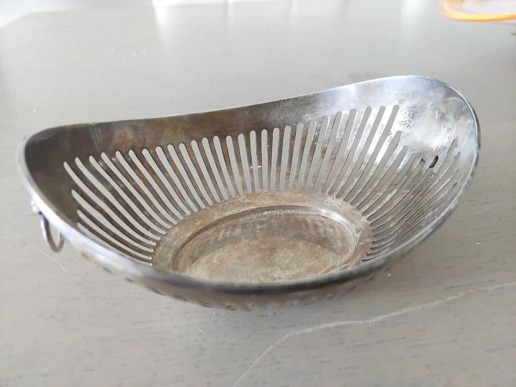 Zilveren bonbon schaaltje, leeuwenkopjes, Ophalen of Verzenden