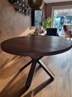 Eettafel rond 130 doorsnee, Huis en Inrichting, Tafels | Eettafels, Ophalen, Rond, 100 tot 150 cm, 100 tot 150 cm