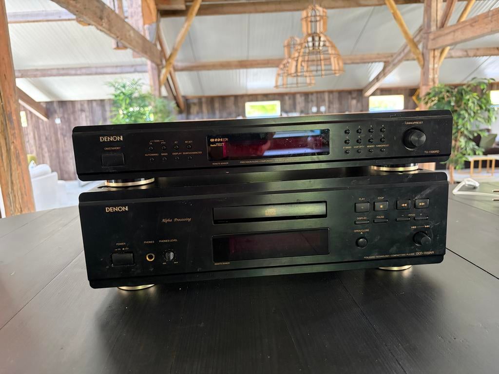 Denon Tuner TU-1500RD en CD Speler DCD-1550AR, Ophalen of Verzenden, Gebruikt, Overige merken, Met radio
