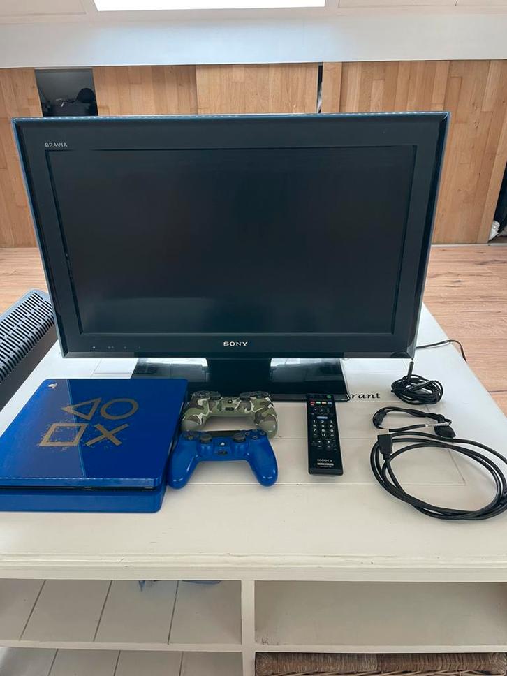 Playstion met veel spullen er bij, Spelcomputers en Games, Spelcomputers | Sony PlayStation 4, Zo goed als nieuw, Original, 500 GB