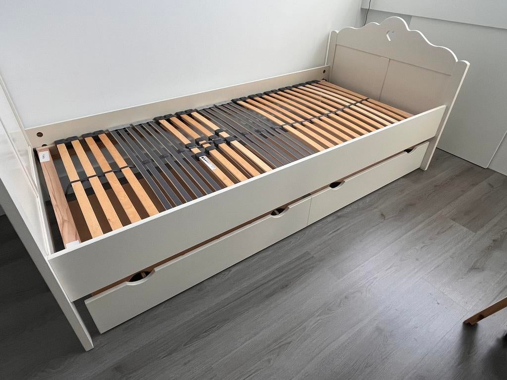 Leuk 1 persoons meidenbed, 85 tot 100 cm, Gebruikt, 180 cm of meer, Ophalen