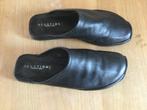 Kennet Cole - zwarte leren slippers - muilen - maat 39 1/2, Ophalen of Verzenden, Zo goed als nieuw, Zwart