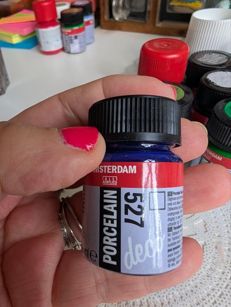 Amsterdam porseleinverf Hemelsblauw 527, Ophalen of Verzenden