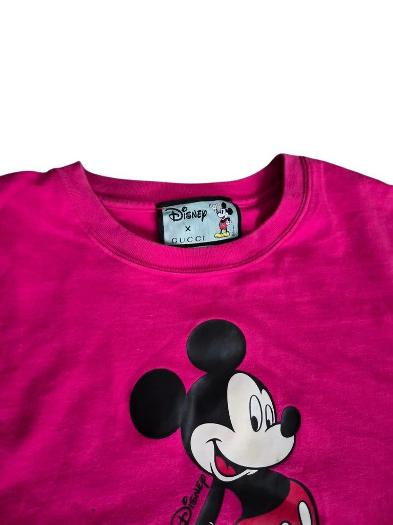 Disney  Gucci T-shirt  Limited Edition Roze Mickey Mou, Ophalen of Verzenden, Nieuw, Roze, Korte mouw
