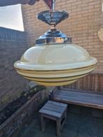 Hanglamp Art Deco stijl, Ophalen, Gebruikt, Glas, Minder dan 50 cm