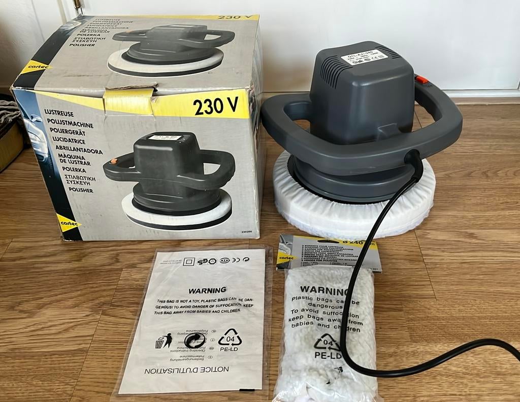 Cartec polijstmachine, Doe-het-zelf en Verbouw, Reinigingsmachines, Ophalen of Verzenden, Zo goed als nieuw
