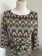 King Louie maat L retro groen zigzag zoe jurk 2737, Maat 42/44 (L), Ophalen of Verzenden, Zo goed als nieuw, Knielengte