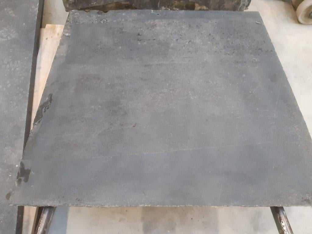 3xpartij antieke naamse tegels, kerkdallen, gekapt hardsteen, 30 cm of meer, Gebruikt, Steen of Klei, Minder dan 50 cm