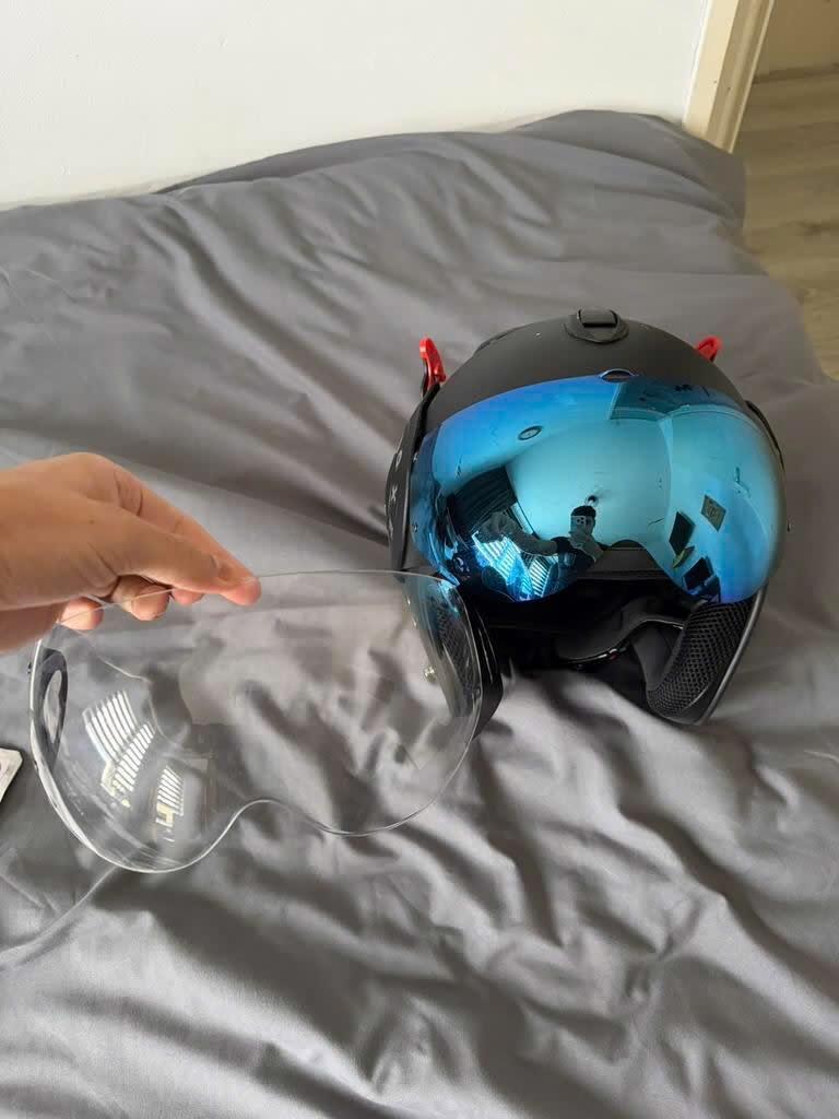 Roof Boxer V8 helm met extra vizier, Motoren, Overige merken, Systeemhelm, Heren, Ophalen of Verzenden