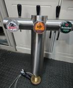 3 kraans rvs bierzuil / biertap met verlichting, Witgoed en Apparatuur, Thuistaps, Ophalen of Verzenden, Zo goed als nieuw