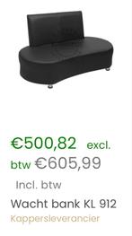 Bank, Ophalen, Driepersoons, Leer, Zo goed als nieuw