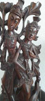 Groot oud houtsnijwerk – Rama & Sita (Hindoestisch) 49 cm, Antiek en Kunst, Verzenden