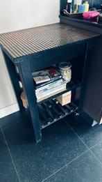 Grappig tafeltje met 2 wielen, Huis en Inrichting, Ophalen of Verzenden, Zo goed als nieuw, Rechthoekig, Minder dan 55 cm