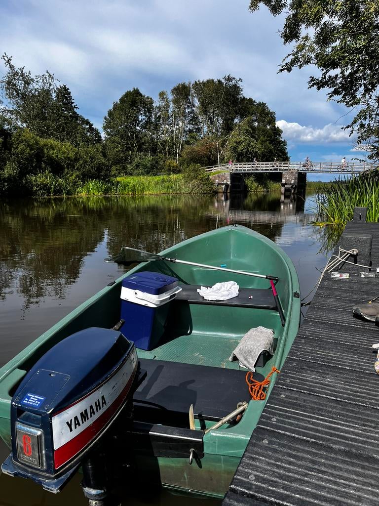 Pionier visboot met Yamaha buitenboordmotor en trailer., Ophalen, Gebruikt, Tot 10 pk, 3 tot 6 meter