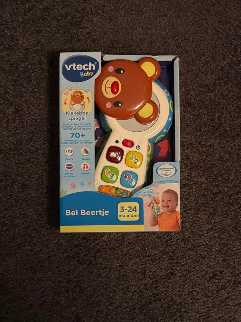 VTech Baby Bel Beertje Spiegel - Nieuw in doos!, Ophalen of Verzenden, Nieuw, Mobiel, Met geluid