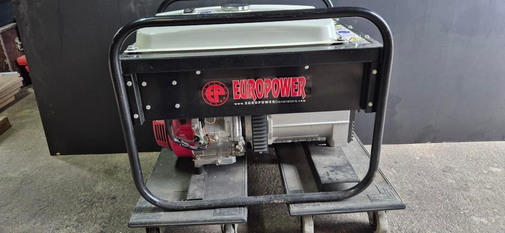 Europower Generator - Aggregaat met Honda GX 390, Ophalen, Gebruikt, Minder dan 5 kVA, Benzine