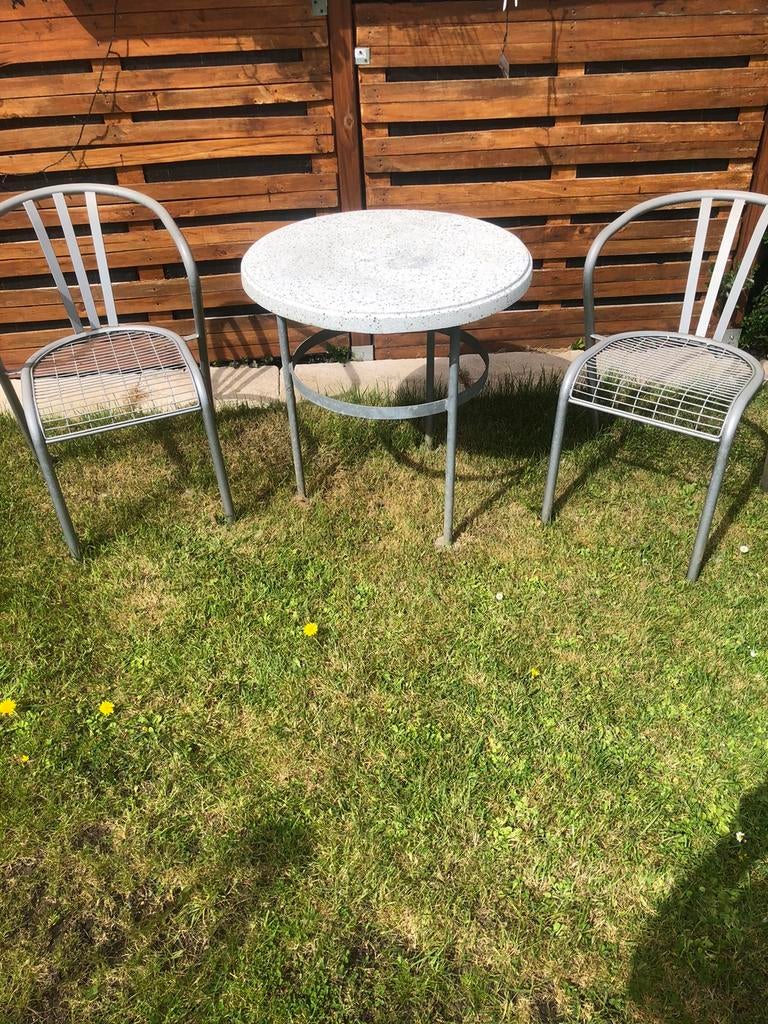 Tuin/balkon setje, Tuin en Terras, Tuinsets en Loungesets, Ophalen, Zo goed als nieuw, Overige materialen, 2 zitplaatsen