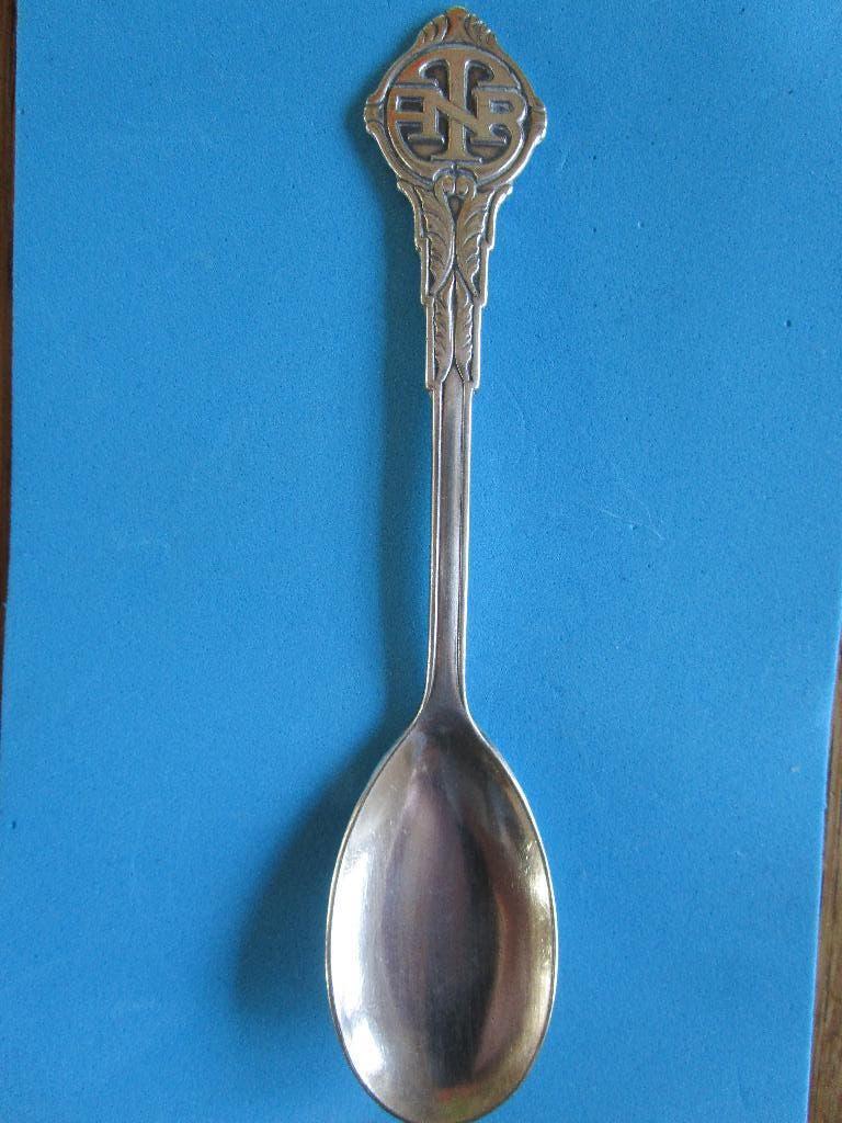 Verzilverd lepeltje ANTB, 1866-1936, Ophalen of Verzenden