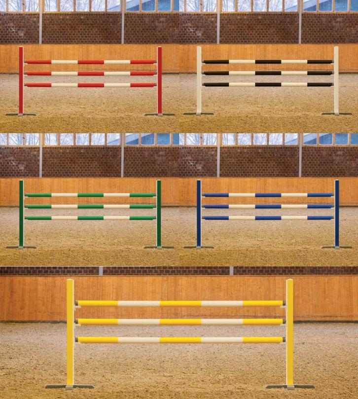 Complete hindernis steilsprong met staanders en balken, Dieren en Toebehoren, Paarden en Pony's | Overige Paardenspullen, Nieuw