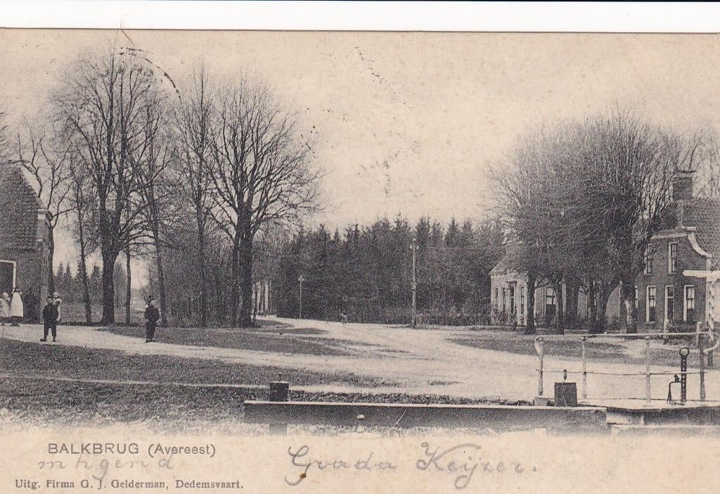 Balkbrug, Avereest, 1904., Verzenden, Voor 1920, Gelopen, Overijssel