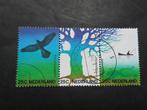 1974 NVPH 1043-1045a: Milieustrook met stempel Hillegom., Verzenden, Na 1940, Gestempeld