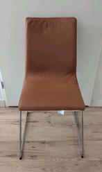 Ikea Lillanas eetkamerstoel (echt leer), Huis en Inrichting, Stoelen, Ophalen, Bruin, Zo goed als nieuw, Metaal