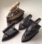 Strijkijzers uit grootmoeders tijd., Antiek en Kunst, Curiosa en Brocante, Ophalen of Verzenden