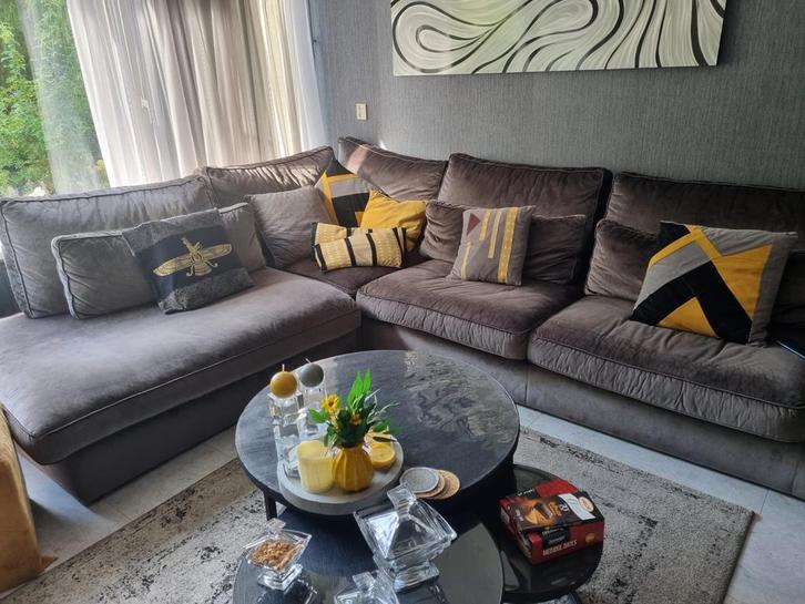 Luxe Hoekbank - Zo Goed Als Nieuw, Huis en Inrichting, Banken | Bankstellen, Zo goed als nieuw, Hoekbank, Vierpersoons of meer