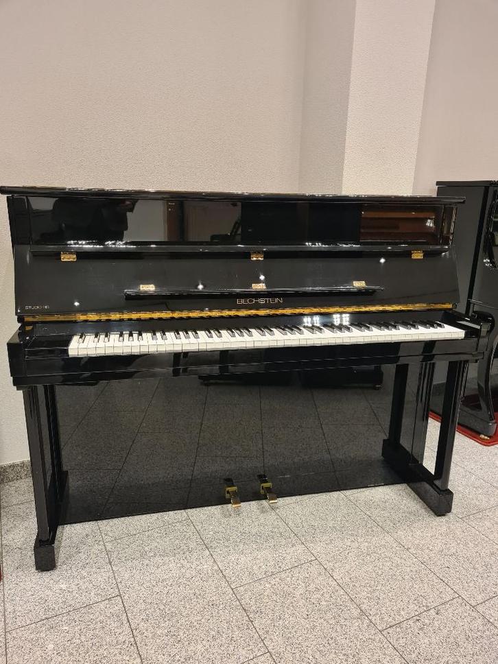 C. Bechstein Studio 115 PE occasion (1994) zwart hoogglans, Muziek en Instrumenten, Piano's, Gebruikt, Piano, Zwart, Hoogglans
