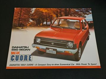 Leaflet Daihatsu Cuore Max 550 Sedan  beschikbaar voor biedingen
