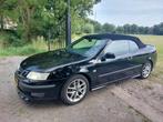 Saab 9-3 2.0 Turbo Aero Cabrio 2005 Zwart, Auto's, Saab, 1998 cc, 4 cilinders, Cabriolet, 4 stoelen