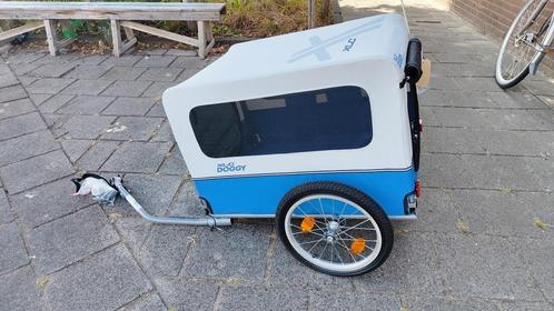 XLC Hondenfietskar Doggy Zilver/Blauw, Fietsen en Brommers, Fietsaccessoires | Aanhangers en Karren, Zo goed als nieuw, Hondenkar