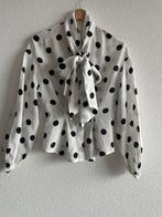 Gestippelde blouse met strik H&M, maat 34, Nieuw, Maat 34 (XS) of kleiner, H&M, Ophalen of Verzenden